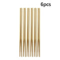 Axyaa 6pcs/30pcs Golden Stainless Steel Cutlery Set