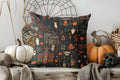 Cute Ghosts & Pumpkins Halloween Pillow Cover by Axyaa - Sofa, Bedroom, Car