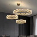 Axyaa Crystal Chandelier: Luxury Designer Pendant Lamp for Living Room, Dining, Bedroom