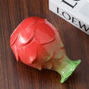 Axyaa Pitaya Ceramic Vase Hydroponic Desktop Small Mouth Vase Artistic Flower Vessel