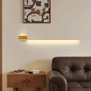 Axyaa Walnut Wood Grain Wall Lamp for Retro Style Bedroom Decoration