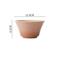 Axyaa 4.5" Ramen Bowls, Set of 8 Colors, Tableware for Kitchen & Dining