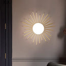 Axyaa Sunflower LED Ceiling Light: Modern Glass Design for Bedroom, Hallway, Living Room