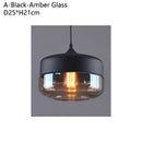 Axyaa Retro Glass LED Pendant Chandelier for Bedroom Dining Room Bar Restaurant