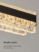 Axyaa Modern Designer Chandelier for Dining Table Bar Lights High-end Long Strip Study Room Lamps