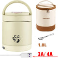 Axyaa Electric Heated Lunch Box: Portable Stainless Steel Food Warmer