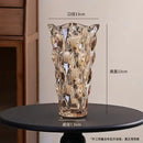 Axyaa Crystal Glass Vase Elegant Flower Arrangement Home Decor Bottle