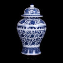 Axyaa Dragon Pattern Blessing General Jar - Blue & White Porcelain Decoration