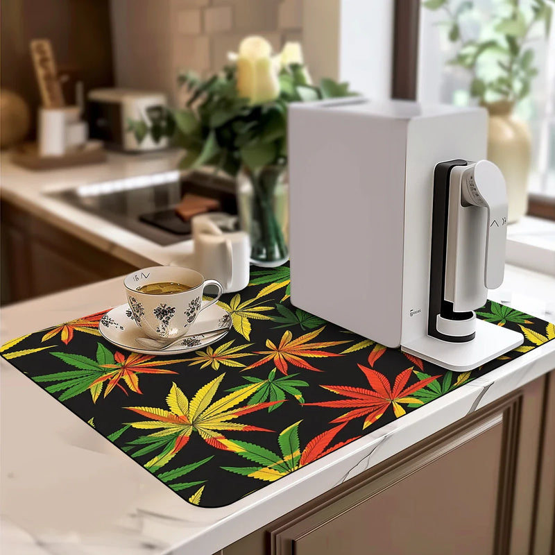 Axyaa Diatom Kitchen Drain Pads: Absorbent, Simple, Branded Bowls & Tableware Mat