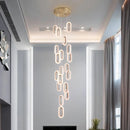 Axyaa Nordic Stair Chandelier, Living Room Dining Pendant Lights, Ceiling Light