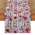Axyaa Wildflowers Table Runner for Kitchen and Dining Décor