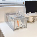 Axyaa Acrylic Makeup Storage Organizer with Transparent Drawers and Dustproof Cover