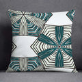 Axyaa Dark Green Floral Animal Pattern Pillowcase - 45cm