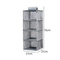 Axyaa Hanging Storage Shelves Clothes Organizer Drawer Closet Box
