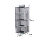 Axyaa Hanging Storage Shelves Clothes Organizer Drawer Closet Box