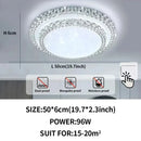 Axyaa Diamond LED Ceiling Light: White/Warm Light for Modern Home Decor