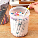 Axyaa Clear Pencil Case - Large Capacity Desktop Organizer for Office Supplies