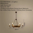 Axyaa Vintage Chandelier Restaurant Personalized Clothing Private Rooms Industrial Living Room Lighting