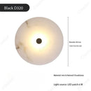 Axyaa LED Marble Round Wall Lamp for Living Room Bedroom Decor
