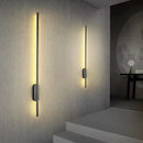 Axyaa Modern LED Wall Lights for Bedroom Living Room Kitchen Stair, Black Surface Mounted Lamp