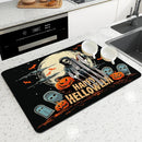 Axyaa Halloween Drying Mat - Absorbent Placemat for Table Cup Drying