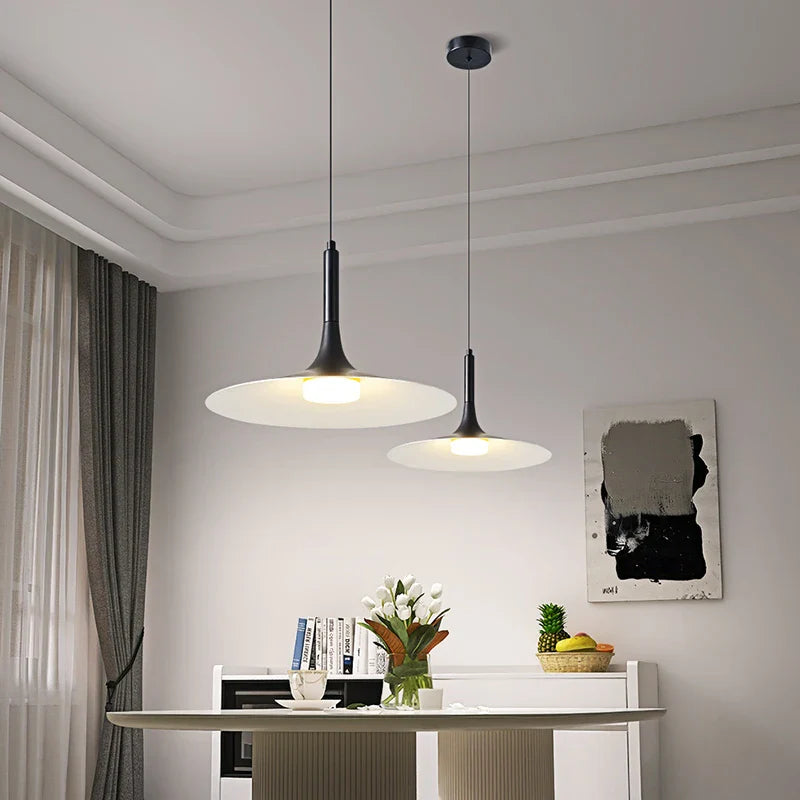 Axyaa Black Horn Shape Pendant Chandelier Light for Indoor Decor