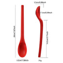 Axyaa Silicone Spoon Set for Cooking and Stirring - 4 Piece Kitchen Accessory