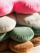 Axyaa Flower Petal Plush Throw Pillow Cushion Seating Multicolor Floor Pillows
