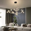 Axyaa Glass Bubble LED Ceiling Chandelier for Living Room Dining Room Home Bar