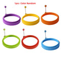 Axyaa Silicone Egg Ring Mold for Cooking Breakfast in Frying Pan