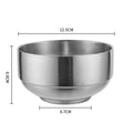Axyaa Double Layer Stainless Steel Rice Bowl - Golden Ramen Bowls