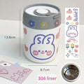 Axyaa Stainless Steel Noodle Bowl with Handle: Portable, Cute, Perfect for Office and School