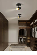 Axyaa Modern Black LED Ceiling Spotlight Chandelier for Home Lighting