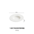 Axyaa Ceramic Plate Set for Western Menu: Premium Quality Soup, Pasta, Fruit Salad Dish