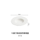 Axyaa Ceramic Plate Set for Western Menu: Premium Quality Soup, Pasta, Fruit Salad Dish