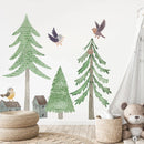 Axyaa Fresh Forest Tree Wall Stickers for Home Decor and Background Wall Decoration