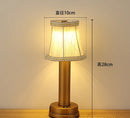 Axyaa Metal Table Lamp with USB Charging Port, Touch Control LED Night Light