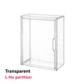 Axyaa Acrylic Stackable Storage Box with Magnetic Lid Transparent Showcase Organizer