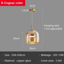 Axyaa Glass LED Pendant Lights Dining Room Chandelier Bar Restaurant Home Decor