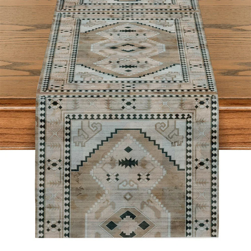 Axyaa Floral Table Flag Runner for Elegant Home Decor