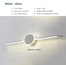 Axyaa LED Wall Lamps: White Black Mirror Headlights Sconce for Indoor Lighting