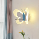 Axyaa Nordic Cartoon Butterfly LED Wall Lamp for Children's Room