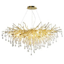 Axyaa Crystal Ceiling Lights: Modern Chandeliers for Home Living Dining Bedroom