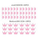 Axyaa Golden Crown Wall Sticker: Children's Room Decor, Princess Queen Vinyl Decal