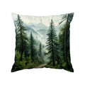 Axyaa Misty Forest & Mountain Pattern Pillowcase - Sofa Bedroom Car Cushion Cover