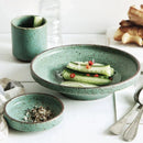 Axyaa Retro Green Ceramic Tableware Set