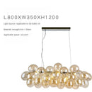 Axyaa Bubble Chandelier: Colorful Glass Pendant Lamp for Kids' Rooms, Bedroom, Dining Room
