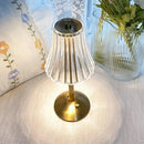 Axyaa Glass LED Table Lamps Night Light Touch Lamp Bedroom Study Bedside Decor