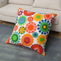 Axyaa Floral Series Pillowcase: Square Office Cushion Cover in Elegant Printing Pattern