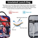 Axyaa Insulated Lunch Bag for Travel Storage & Reusable Thermal Cooler Lunch Box